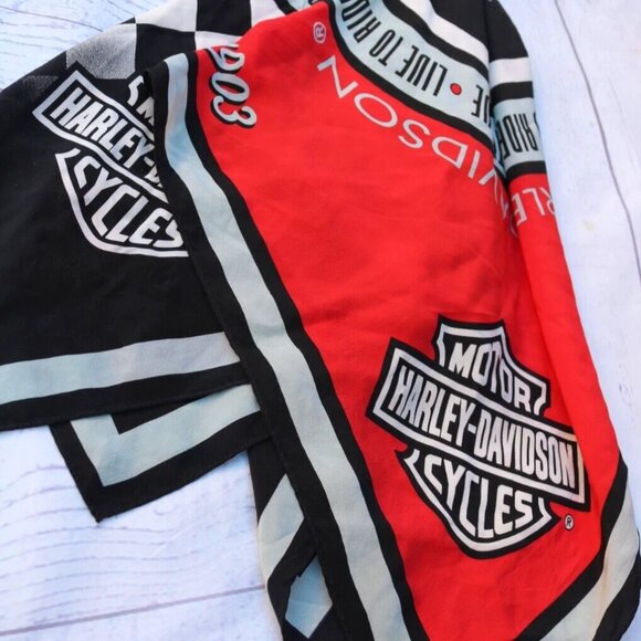 HARLEY DAVIDSON Speedometer Biker Scarf Bandana - Picture 13 of 16